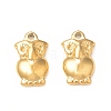 304 Stainless Steel Pendant Rhinestone Settings STAS-A075-23G-1
