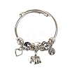 Alloy Beads European Bangles FS-WG24546-01-5