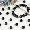 Natural Black Onyx Beads G-PA0002-38A-7