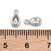 304 Stainless Steel Charm Rhinestone Settings SA-CBAC865-08F-P-2