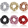 6Pcs 6 Colors Polyester Elastic Hair Accessories AJEW-CN0003-81-6