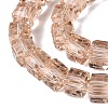 Transparent Glass Beads Strands GLAA-R041-8x8mm-A05-3