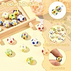 18Pcs 6 Colors Handmade Porcelain European Beads PORC-YW0001-87-5