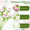 6Pcs Crochet Polyester Artificial Flower AJEW-SC0031-27-3