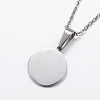 Non-Tarnish 304 Stainless Steel Pendant Necklaces NJEW-J053-03P-3