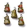 Natural Unakite Pendants G-B127-07P-06-2