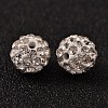 Polymer Clay Rhinestone Beads RB-H258-HD8mm-001-2