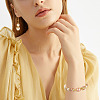 16Pcs 8 Styles Brass Micro Pave Cubic Zirconia Bead Caps ZIRC-TA0001-23G-9