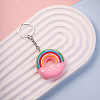 Rainbow Donut PVC Bag Keychain PW-WG14CEE-02-1