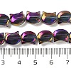 Electroplate Glass Beads Strands EGLA-Q128-06A-FR08-4