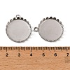 304 Stainless Steel Pendant Cabochon Settings STAS-NH0003-03P-02-3