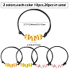 20Pcs 2 Colors Sport Theme Acrylic Beaded Bracelets for Men Women BJEW-SP0001-22-2