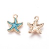 Alloy Enamel Pendants X-PALLOY-F224-10G-02-1