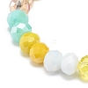Glass Rondelle Beaded Stretch Bracelet for Women BJEW-JB08709-6