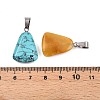 Natural & Synthetic Mixed Stone Pendants G-N344-18P-3