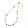 Elegant Imitation Pearl Rice Beaded Necklaces for Women WA6222-5