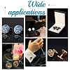 Unicraftale DIY Blank Dome Brass Cufflinks Making Kit DIY-UN0056-01-6