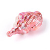 UV Plating Opaque Acrylic Shell Shape Big Pendants SACR-T018-35C-2