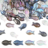 80Pcs 4 Colors Transparency Electroplate Glass Beads GLAA-SC0002-88A-1