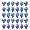 50Pcs Autumn Theme Grape Resin Pendants RESI-GA0001-45-1