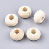 Unfinished Wood Beads WOOD-S053-03-1