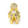 Rack Plating Brass Micro Pave Cubic Zirconia Beads KK-Z081-07-1