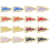 16Pcs 8 Colors Game Day Polyester Computerized Embroidery Cloth Iron on/Sew on Patches DIY-ME0001-93-1