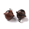 Natural Mahogany Obsidian Pendants G-B041-01P-08-2