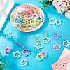 55Pcs 11 Colors Opaque Acrylic Pendants MACR-TA0002-46-8