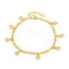304 Stainless Steel Charm Bracelets BJEW-D458-09G-5