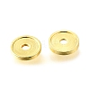 Flat Round Brass Beads KK-L230-04G-2