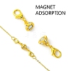 Brass/Alloy Rhinestone Magnetic Clasps DIY-YW0009-48-4