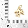 Rack Plating Brass Micro Pave Cubic Zirconia Pendants KK-H509-19G-01-3