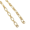 Brass Textured Figaro Chain Bracelet Making AJEW-JB01633-2