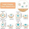 32Pcs 4 Style Rack Plating Alloy Enamel Pendants FIND-FH0004-13-2