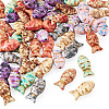 50Pcs 10 Colors Synthetic Turquoise Beads TURQ-TA0001-08-3