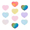 10Pcs UV Plating Opaque Acrylic Beads OACR-TA0001-11-1