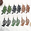 Hollow Iron Wood Dangle Earrings for Women WG4C2E1-01-1