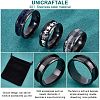 Unicraftale 10Pcs Stainless Steel Grooved Finger Ring Settings STAS-UN0039-22A-5