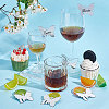 40Pcs Custom Mirror Acrylic Wine Glass Charms AJEW-FG0002-98B-5