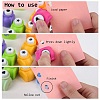 Random Single Color or Random Mixed Color Mini Plastic Craft Paper Punch Sets for Scrapbooking & Paper Crafts LS-AJEW-L051-06-4