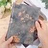 Flower Pattern Polyester Fiber Book Cover AJEW-WH0534-04-3