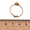 Triangle 304 Stainless Steel Open Cuff Bangle Makings with Bezel Tray SA-CBABF3F-03G-01-3