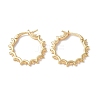 Brass Hoop Earring Finding KK-P223-24G-1