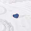 1Pc Heart Enamel Pin JEWB-LP0004-59C-3