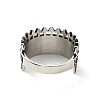 316 Stainless Steel Arrow Finger Ring RJEW-C030-03F-AS-3