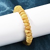 Natural Amber Beaded Stretch Bracelets for Men Women BJEW-L710-01B-3