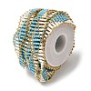 Handmade Glass Seed Beaded Chains CHC-K017-01G-02-2