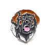 Dog Enamel Pin with Brass Butterfly Clutches LS-JEWB-A006-06A-1