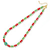 Christmas Glass Seed Beaded Necklaces LS-SI5243-1-1
